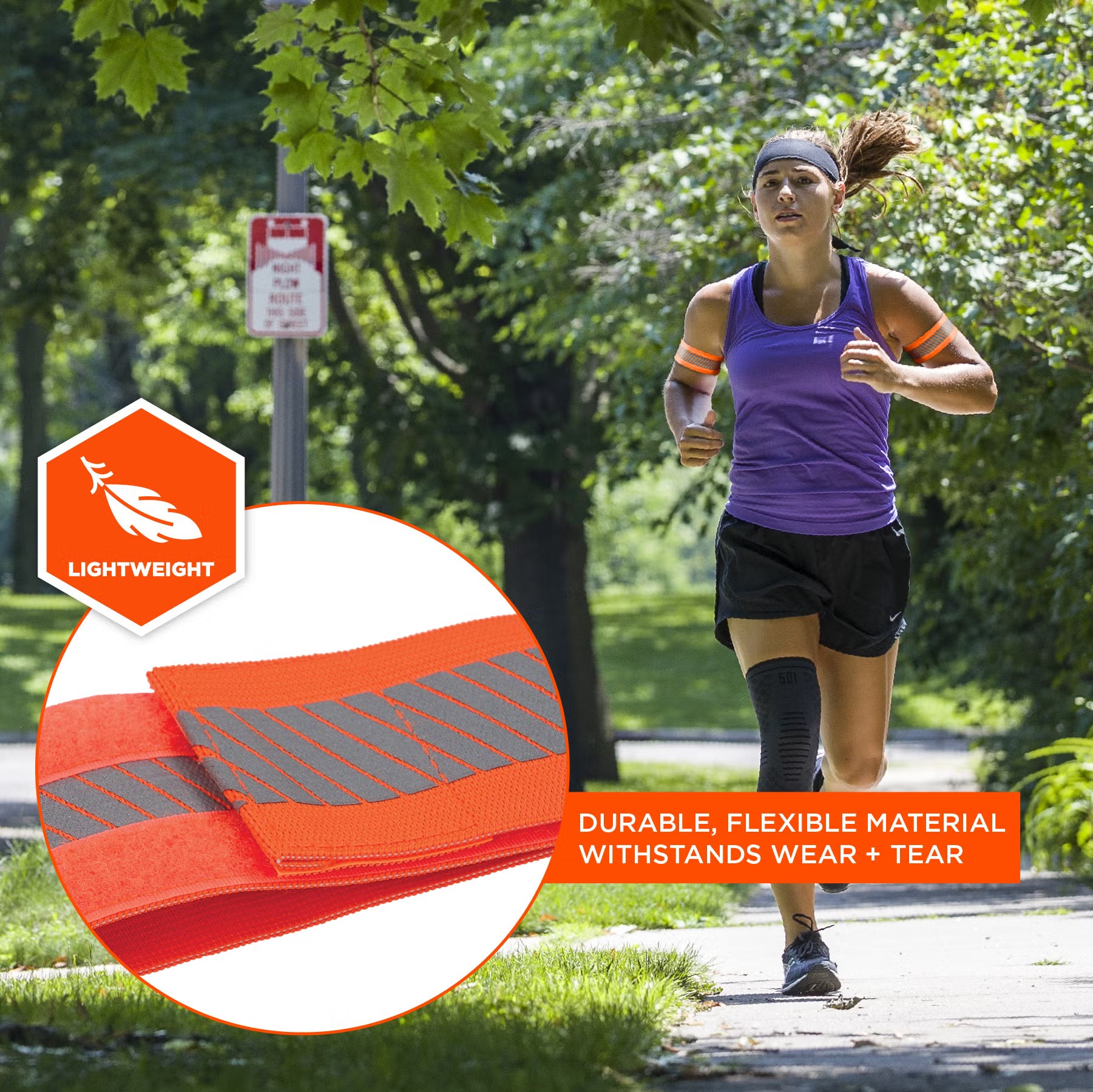 Ergodyne - GloWear 8100 Hi-Viz Arm/Leg Band with Hook & Loop