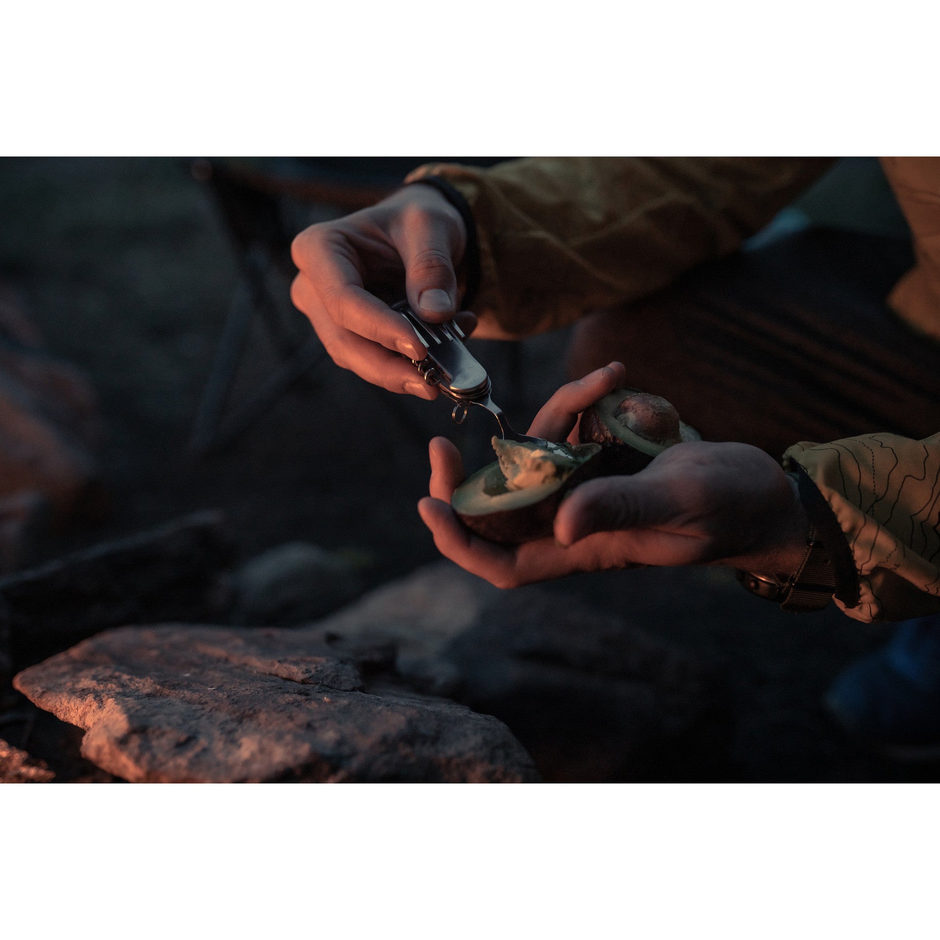 Stansport Folding Knife, Fork, Spoon Multi-Tool