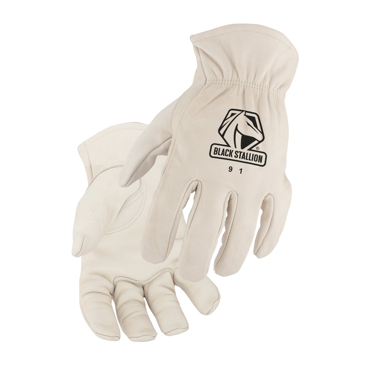 Black Stallion Premium Grain Cowhide Drivers Glove - 91