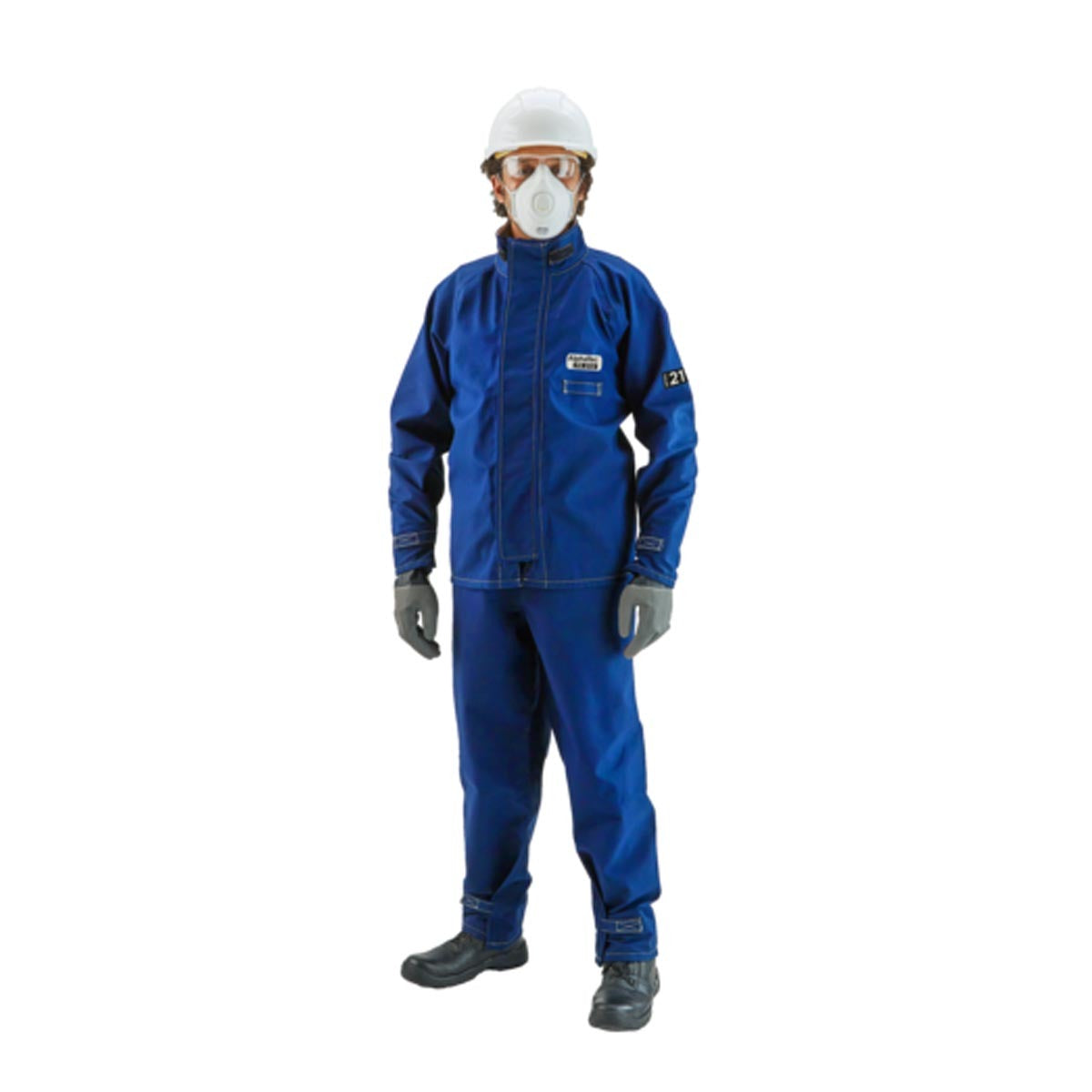 Ansell Blue AlphaTec® Breathable FR Chemical Protective Jacket With Stitched/Taped Seam