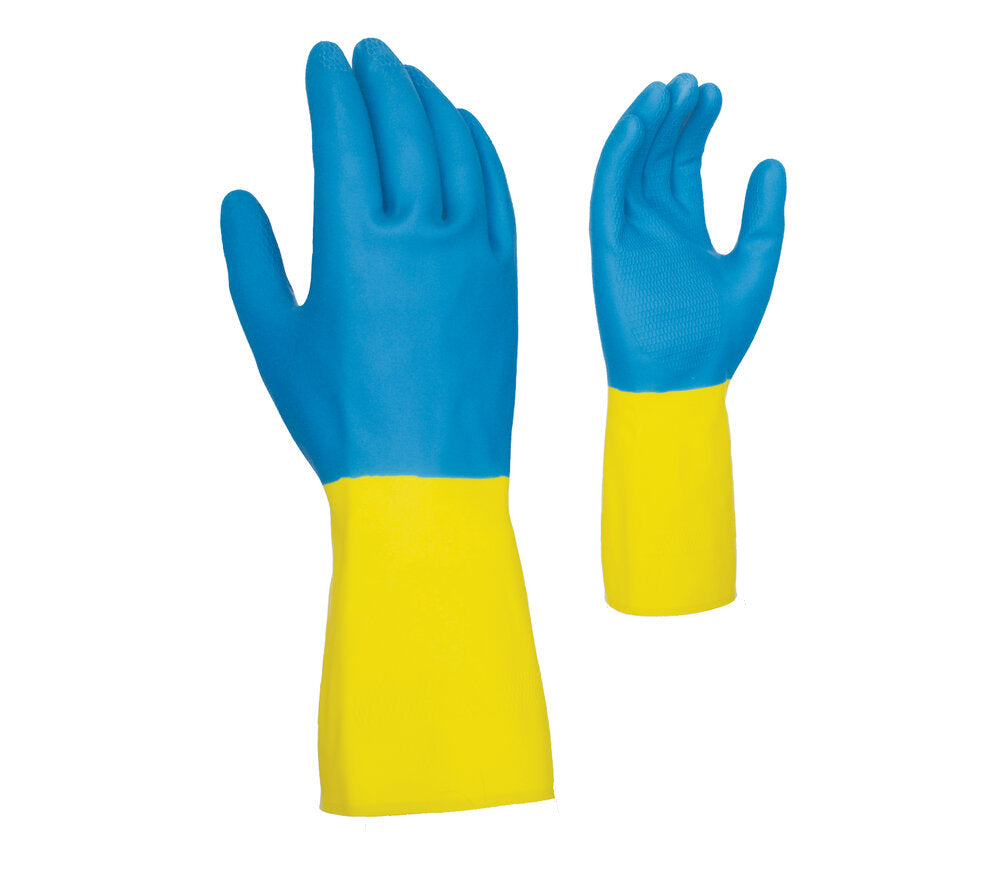 28 mil, Neoprene over Natural Rubber, 13" length, Chlorinated bi-color, Flock lined - Dozen