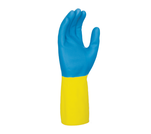 28 mil, Neoprene over Natural Rubber, 13" length, Chlorinated bi-color, Flock lined - Dozen