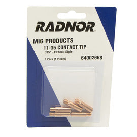 RADNOR™ Bore 11 Series Contact Tip For RADNOR™ 130 And Tweco® Mini MIG Guns