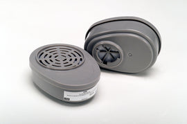 MSA Organic Vapors, Sulfur Dioxide, Chlorine, Hydrogen Sulfide Chloride, Chlorine Dioxide, Ammonia, Methylamine, Formaldehyde, Pesticides, Paints, Dusts, Radionuclides, Mists, Fumes, And Asbestos Respirator Cartridge For Advantage® Series Respirators
