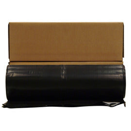 Poly-America 20' X 100' Black 10 mil Polyethylene Husky Plastic Sheeting