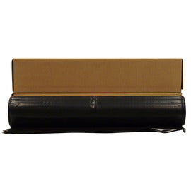 Poly-America 24' X 100' Black 6 mil Polyethylene Plastic Sheeting