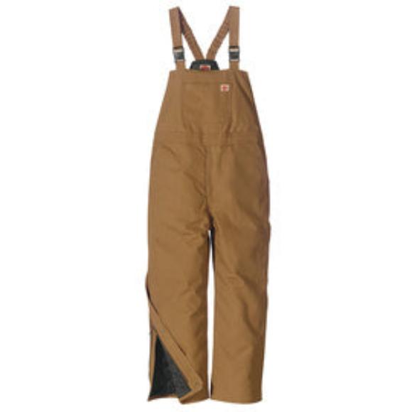 Red Kap Regular Brown Polyester Lined 10 Ounce Polyester Cotton Overalls