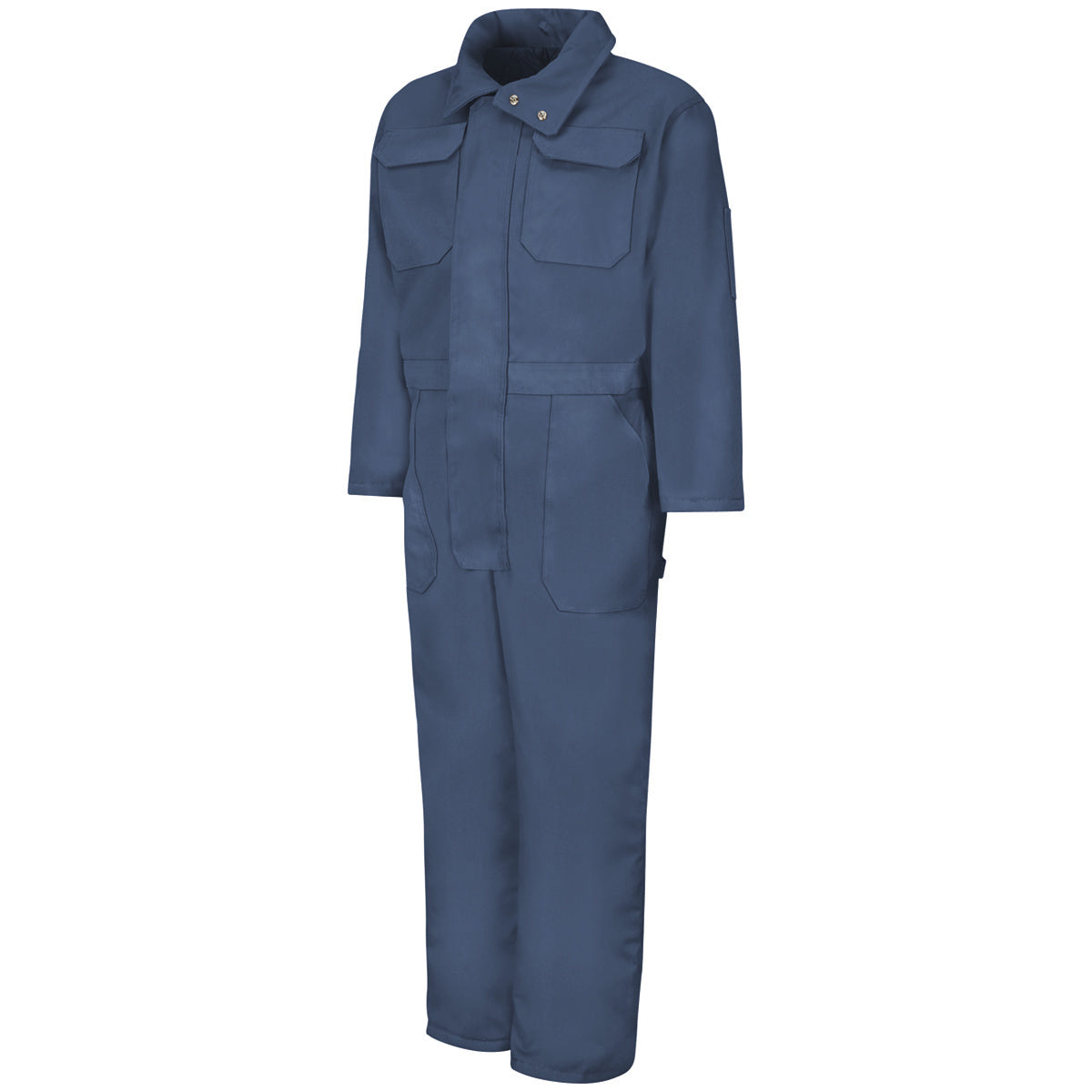 Red Kap Regular Blue Polyester Lined 10 Ounce Polyester Cotton Coveralls