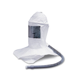 Allegro® One Size Poly-coated Tyvek® Low Pressure Deluxe Double Bib Hard Hat Hood