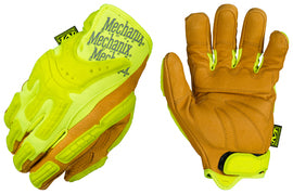 Mechanix Wear Size 8 Hi-Viz Yellow And Gold CG Heavy Duty Thermoplastic Rubber Full Finger Mechanics Gloves With Hook and Loop Cuff