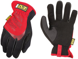 Mechanix Wear Black And Red FastFit® Leather And TrekDry® Full Finger Mechanics Gloves With Elastic Cuff