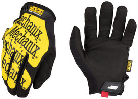 Mechanix Wear® Size 9 Black And Yellow The Original® Leather And TrekDry® Full Finger Mechanics Gloves With Hook and Loop Cuff