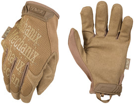 Mechanix Wear Tan The Original® Leather And TrekDry® Full Finger Mechanics Gloves With Hook and Loop Cuff