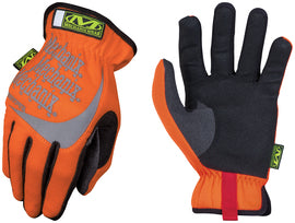 Mechanix Wear Size 11 Hi-Viz Orange FastFit® Leather And TrekDry® Full Finger Mechanics Gloves With Elastic Cuff