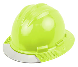 Bullard® Hi-Viz Yellow HDPE Full Brim Hard Hat With Ratchet/4 Point Ratchet Suspension