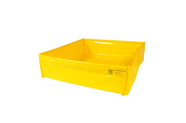 UltraTech 48" X 48" X 14" Ultra-Aqua Bag Yellow Polyethylene With Concrete Washout Berm