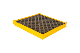 UltraTech 24" X 24" X 2 1/2" Ultra P1 Module Yellow Polyethylene Spill Deck