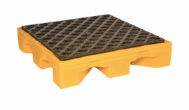 UltraTech 25 7/8" X 25 7/8" X 5 3/4" Ultra P1 Module Yellow Polyethylene Spill Deck