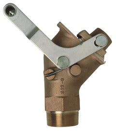 Justrite® 2" MNPT Yellow Brass Drum Gate Valve