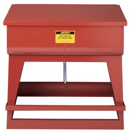 Justrite® 22 Gallon Red Galvanized Steel Rinse Tank