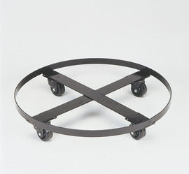 Justrite® 27" Dia X 5 1/4" H Black Steel Dolly