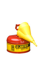 Justrite® 1 Gallon Red Galvanized Steel Safety Can