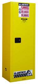 Justrite® 22 Gallon Yellow Sure-Grip® EX 18 Gauge Cold Rolled Steel Safety Cabinet