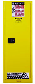 Justrite® 22 Gallon Yellow Sure-Grip® EX 18 Gauge Cold Rolled Steel Safety Cabinet