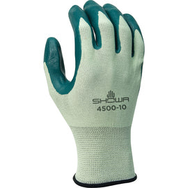 SHOWA™ Nitrile Palm Coated Work Gloves With Nylon Knit Liner And Knit Wrist Cuff