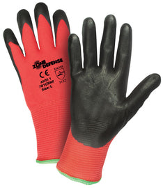 Protective Industrial Products Small Zone Defense® 15 Gauge Nitrile Palm And Finger Coated Work Gloves With Nylon Liner And Knit Wrist