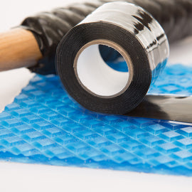 IMPACTO® 6 1/2" X 5" Blue And Black VEP Silicone Rubber Tape Tool Grip Wrap