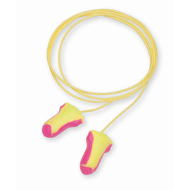 Honeywell Howard Leight®/Laser-Lite® Contoured T-Shape Polyurethane Foam Yellow Corded Earplugs