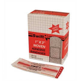 Swift First Aid 1" X 3" Woven Strip Adhesive Bandage