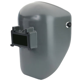 Honeywell Tigerhood Classic 4906GY Gray Thermoplastic Lift Front Welding Helmet With 2" X 4 1/4" Shade 10 Lens