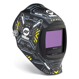 Miller Digital Infinity Black/Yellow/White Welding Helmet With 13.4 sq in Variable Shades 3, 5, 8, 13 Auto Darkening Lens