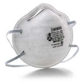 3M™ N95 Disposable Particulate Respirator With Advanced Electrostatic Media, Nosefoam, Stapled Headband