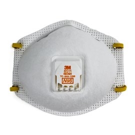 3M™ N95 Disposable Particulate Respirator With Cool Flow™ Exhalation Valve With Exhalation Valve, 10 Mask/Box