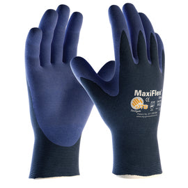 Protective Industrial Products Medium MaxiFlex® Elite by ATG® Nitrile Palm And Finger Coated Work Gloves With Nylon Knit Liner And Continuous Knit Wrist