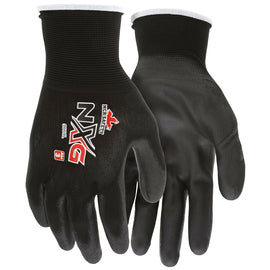 Memphis Glove X-Large MCR Safety® Economy 13 Gauge Polyurethane Palm And Fingertips Coated Work Gloves With Nylon Liner And Knit Wrist