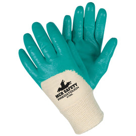 Memphis Glove Medium Predatouch™ Nitrile Three-Quarter Coated Work Gloves With Fine Interlock Liner And Knit Wrist