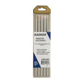 RADNOR™ 1.5% Lanthanated Tungsten Electrode Ground (10 Per Package)