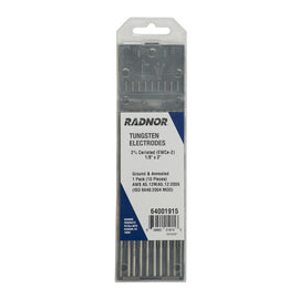 RADNOR™ Ceriated Tungsten Electrode Ground (10 Per Package)