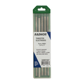 RADNOR™ Pure Tungsten Electrode Ground (10 Per Package)