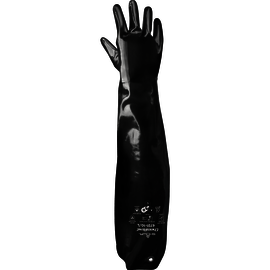 SHOWA® Size 10 Black Cotton Lined Neoprene Chemical Resistant Gloves