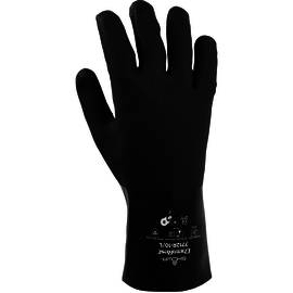 SHOWA® Size 10 Black Cotton Jersey Lined PVC Chemical Resistant Gloves