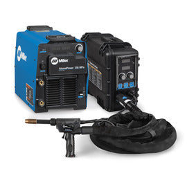 Miller AlumaFeed 350 Mpa 1 or 3 Phase MIG Welder With 208 - 575 Input Voltage, 425 Amp Max Output, SuitCase Push-Pull Wire Feeder, Air-Cooled Gun And Accessory Package