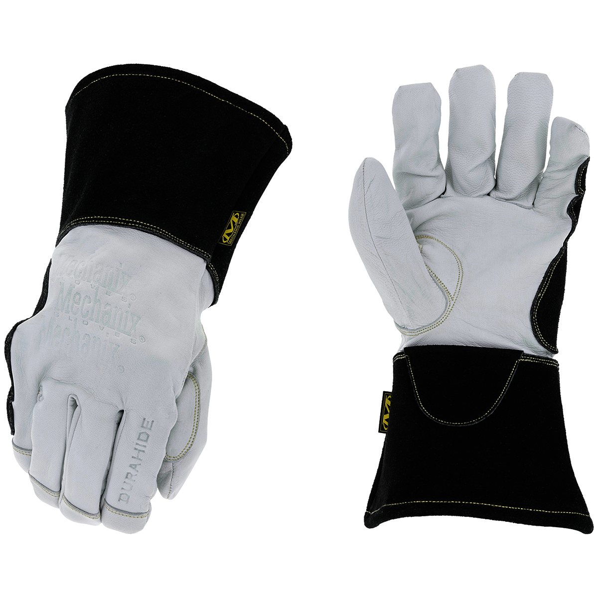 Mechanix Wear White/Black DuPont™ Kevlar/Durahide™ Boar FR Cotton Lined MIG/Stick Welders Gloves