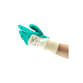 Ansell ActivArmr® Nitrile Coated Work Gloves With Interlock Cotton Liner And Knit Wrist