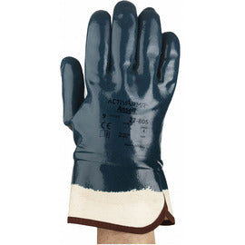 Ansell Size 10 ActivArmr® Nitrile Coated Work Gloves With Cotton Jersey Liner And Safety Cuff