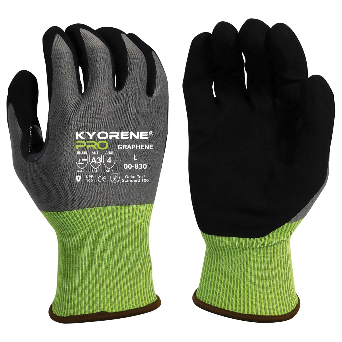 Armor Guys Kyorene® Pro/HCT® 18 Gauge Graphene Fiber Cut Resistant Gloves With Micro-Foam Nitrile Coated Palm